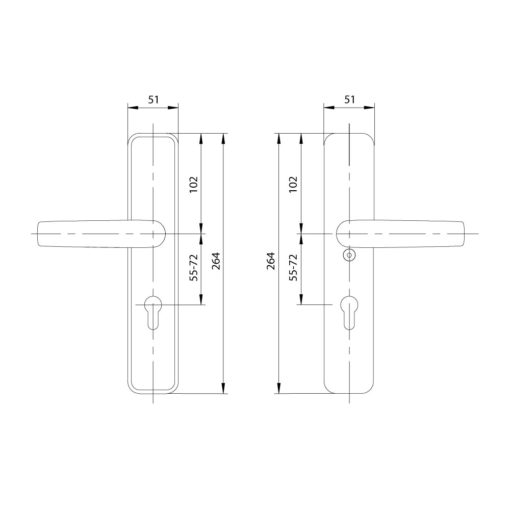 M&C veiligheidsbeslag kruk/kruk PC72