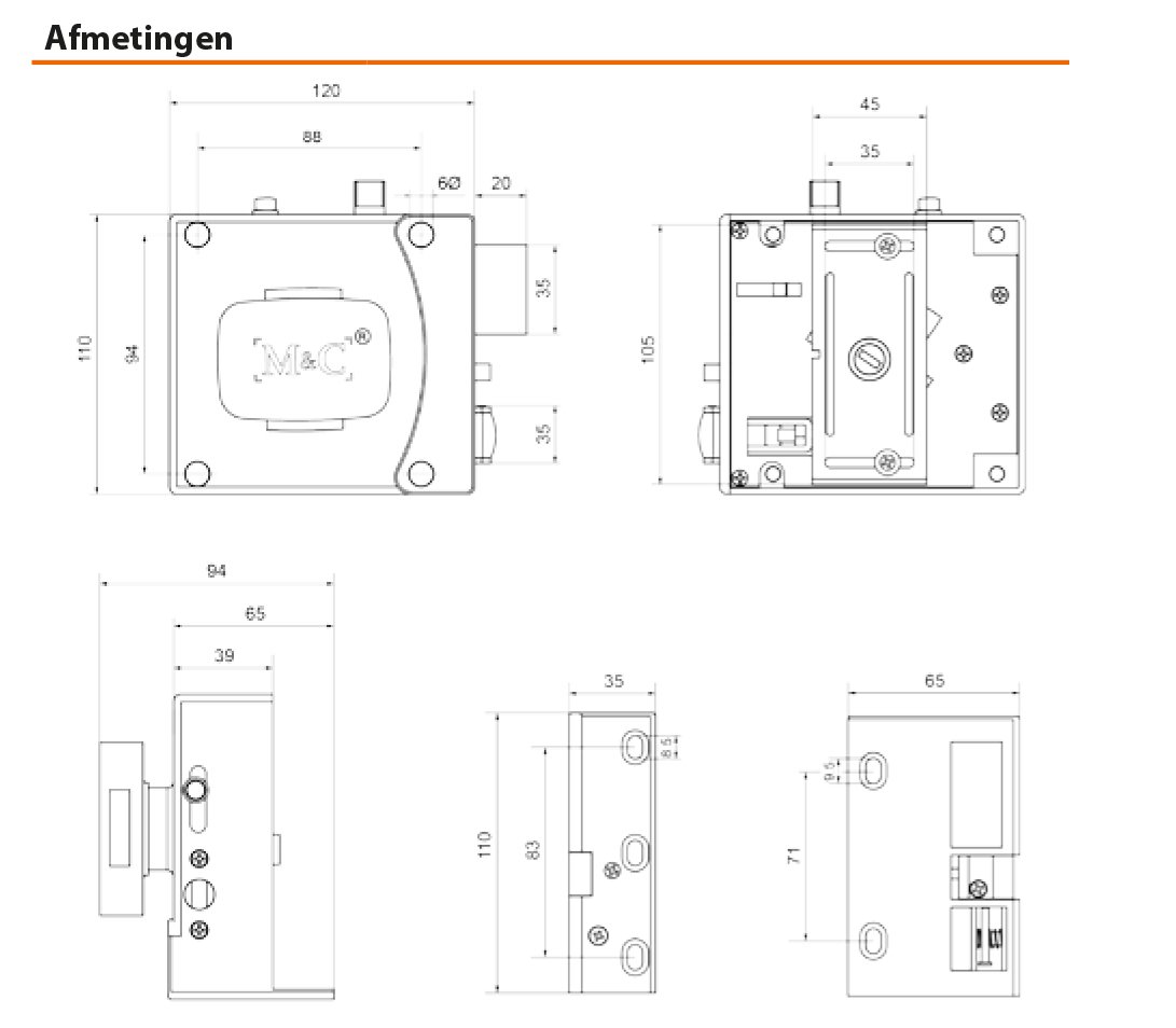 M&C oplegslot Color plus