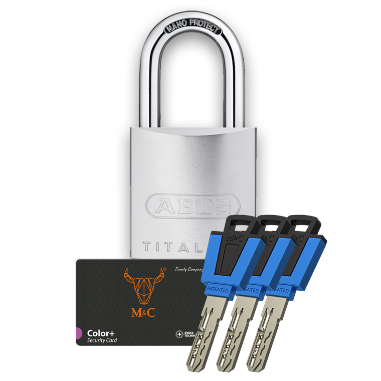 ABUS 86TI/55 hangslot met M&C Color Plus