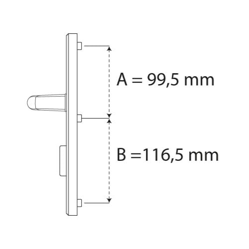 Hoppe London kerntrekbeslag kruk/kruk PC55
