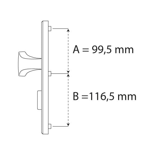 Hoppe London kerntrekbeslag knop/kruk PC92