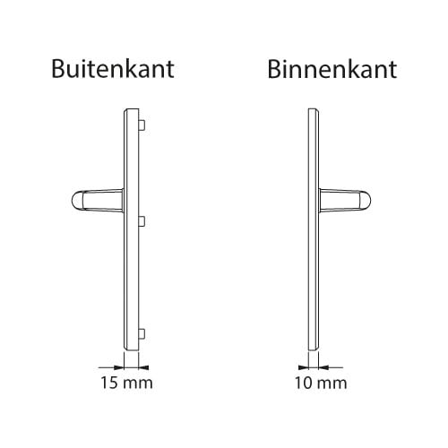 Hoppe London veiligheidsbeslag kruk/kruk PC92