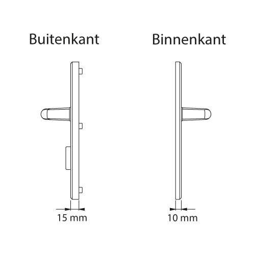 Hoppe London kerntrekbeslag kruk/kruk SKG***