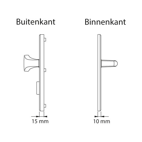 Hoppe London kerntrekbeslag knop/kruk SKG***