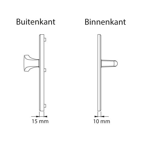 Hoppe London veiligheidsbeslag knop/kruk SKG***